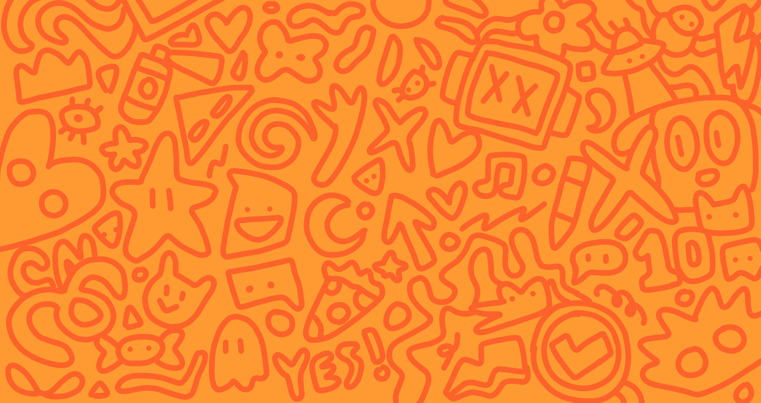 Orange patterned background